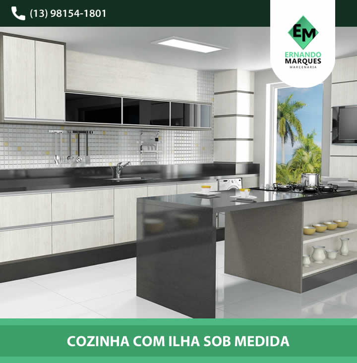 Cozinha com Ilha Sob Medida