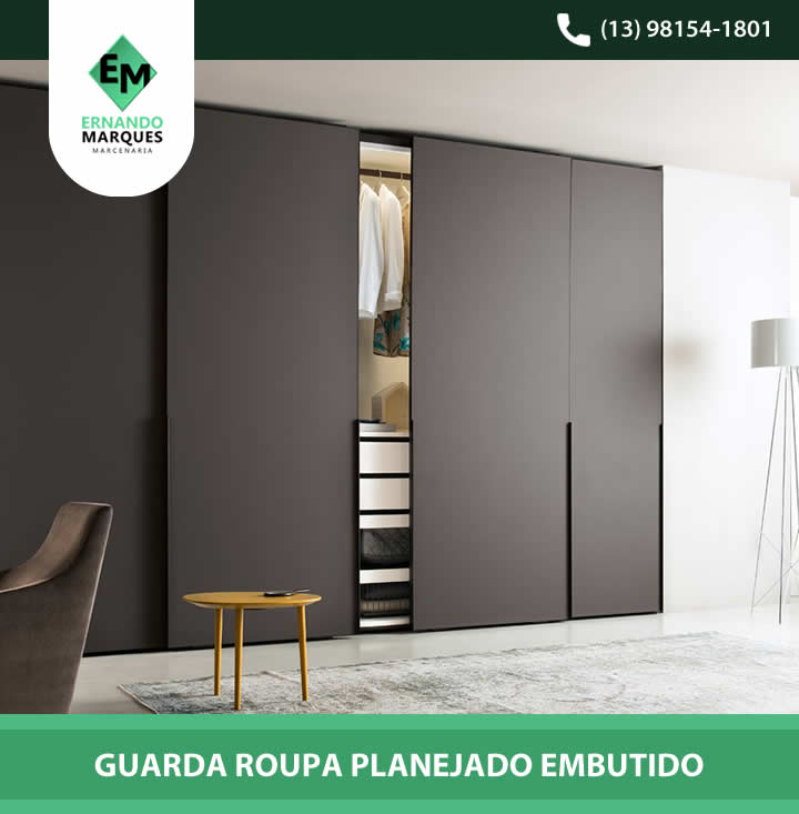 Guarda Roupa Planejado Embutido